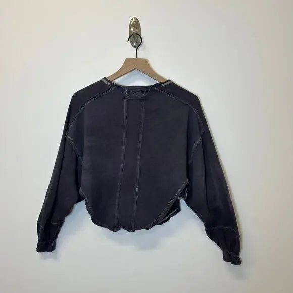 Free People Melodi Henley in Blue Quarry Women’s Size XS - Picture 7 of 13